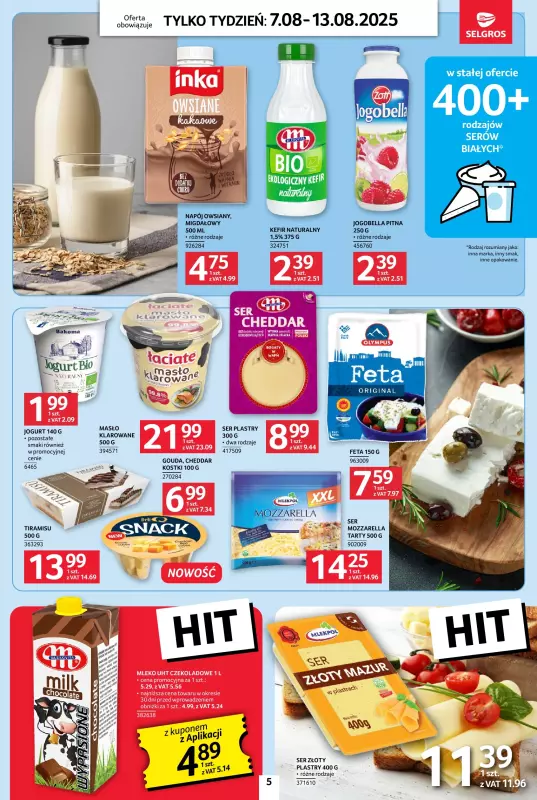 Selgros - gazetka promocyjna Jeszcze więcej super promocji! od czwartku 07.08 do środy 13.08 - strona 5