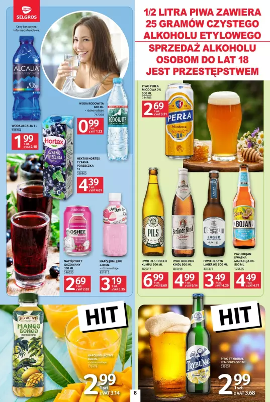 Selgros - gazetka promocyjna Jeszcze więcej super promocji! od czwartku 07.08 do środy 13.08 - strona 8