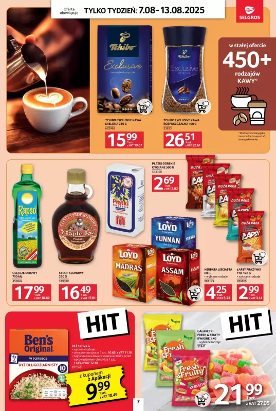 Selgros - gazetka promocyjna Jeszcze więcej super promocji! od czwartku 07.08 do środy 13.08 - strona 7