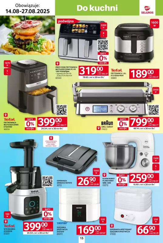 Selgros - gazetka promocyjna Katalog Hot Summer od czwartku 14.08 do środy 27.08 - strona 15