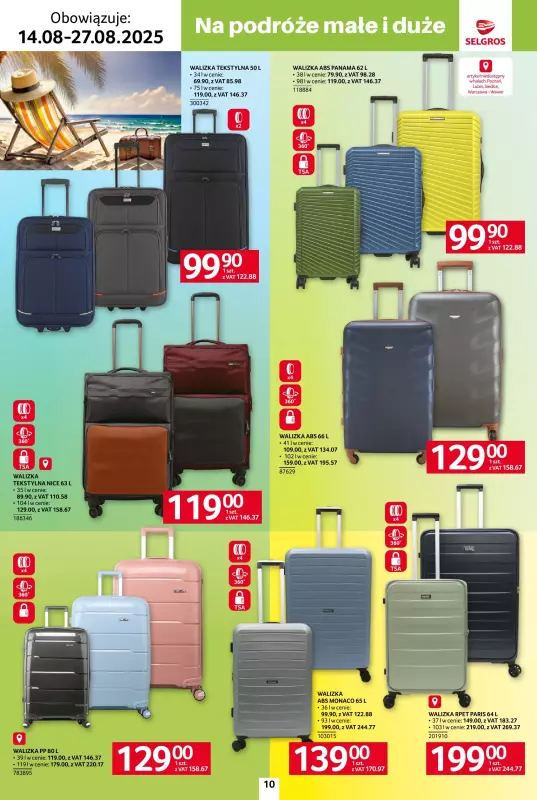Selgros - gazetka promocyjna Katalog Hot Summer od czwartku 14.08 do środy 27.08 - strona 10