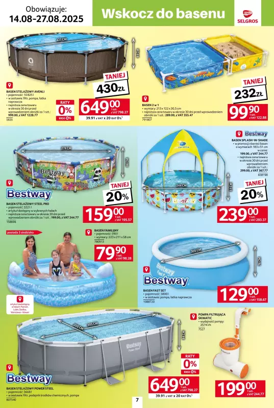Selgros - gazetka promocyjna Katalog Hot Summer od czwartku 14.08 do środy 27.08 - strona 7