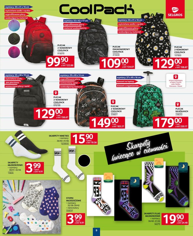Selgros - gazetka promocyjna Katalog Szkoła od czwartku 14.08 do środy 27.08 - strona 9