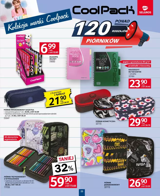 Selgros - gazetka promocyjna Katalog Szkoła od czwartku 14.08 do środy 27.08 - strona 23