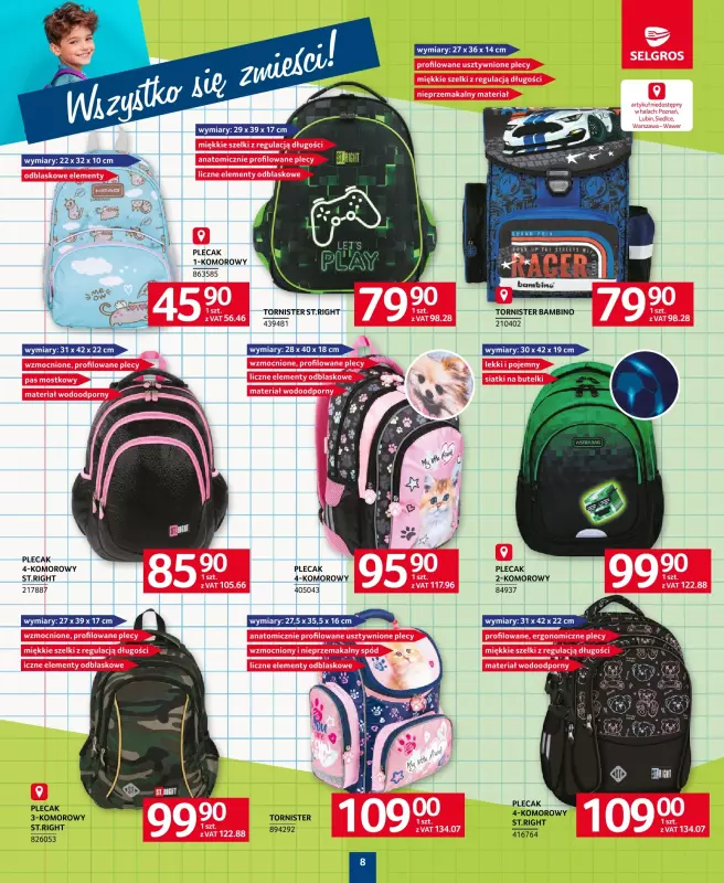 Selgros - gazetka promocyjna Katalog Szkoła od czwartku 14.08 do środy 27.08 - strona 8