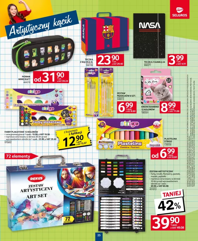 Selgros - gazetka promocyjna Katalog Szkoła od czwartku 14.08 do środy 27.08 - strona 25