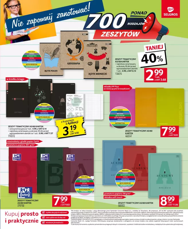 Selgros - gazetka promocyjna Katalog Szkoła od czwartku 14.08 do środy 27.08 - strona 17