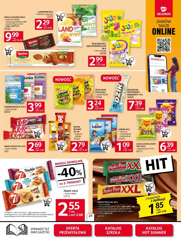 Selgros - gazetka promocyjna Oferta spożywcza od czwartku 14.08 do środy 27.08 - strona 21