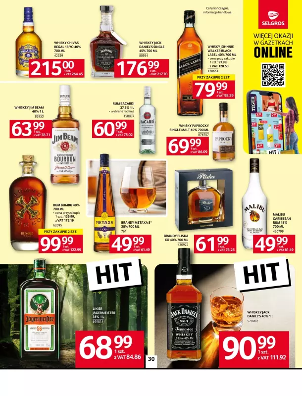 Selgros - gazetka promocyjna Oferta spożywcza od czwartku 14.08 do środy 27.08 - strona 30