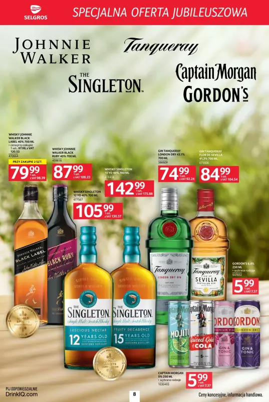 Selgros - gazetka promocyjna Specjalna oferta jubileuszowa od czwartku 14.08 do środy 27.08 - strona 8