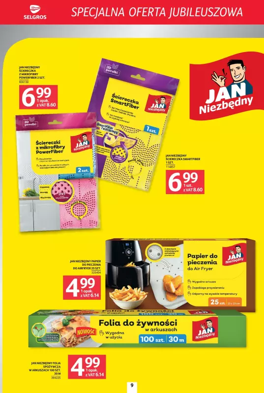 Selgros - gazetka promocyjna Specjalna oferta jubileuszowa od czwartku 14.08 do środy 27.08 - strona 9