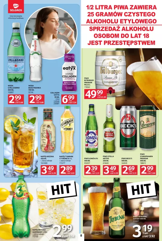 Selgros - gazetka promocyjna Jeszcze więcej super promocji! od piątku 22.08 do środy 27.08 - strona 8