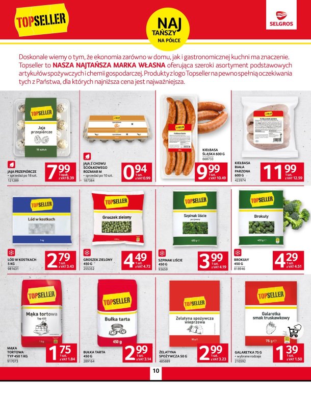 Selgros - gazetka promocyjna Oferta spożywcza od czwartku 28.08 do środy 10.09 - strona 10