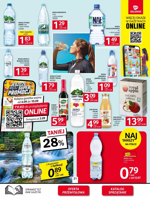 Selgros - gazetka promocyjna Oferta spożywcza od czwartku 28.08 do środy 10.09 - strona 21