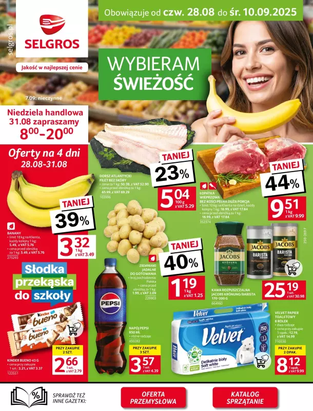 Selgros - gazetka promocyjna Oferta spożywcza od czwartku 28.08 do środy 10.09