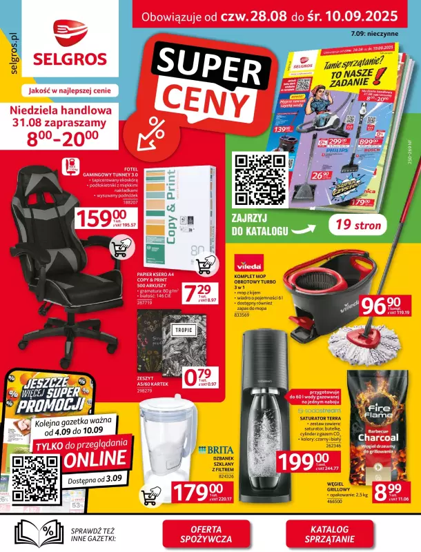 Selgros - gazetka promocyjna Oferta przemysłowa od czwartku 28.08 do środy 10.09
