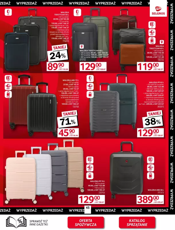 Selgros - gazetka promocyjna Oferta przemysłowa od czwartku 28.08 do środy 10.09 - strona 47