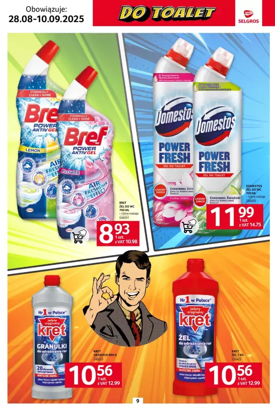 Selgros - gazetka promocyjna Katalog Sprzątanie od czwartku 28.08 do środy 10.09 - strona 9
