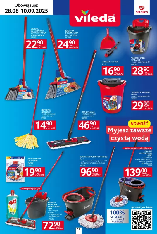 Selgros - gazetka promocyjna Katalog Sprzątanie od czwartku 28.08 do środy 10.09 - strona 18