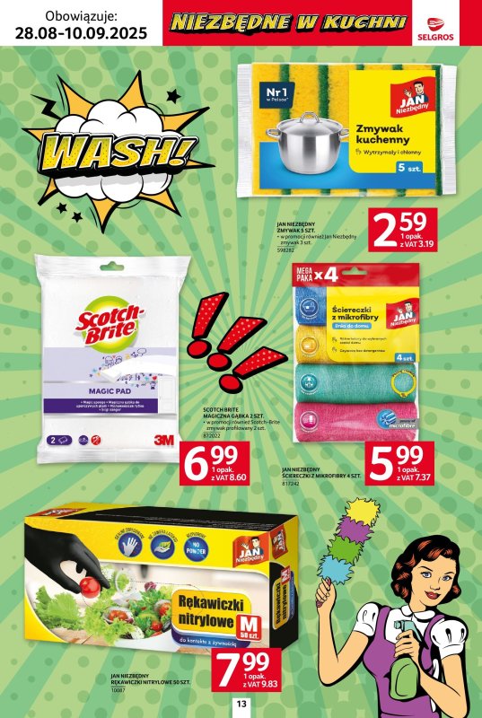 Selgros - gazetka promocyjna Katalog Sprzątanie od czwartku 28.08 do środy 10.09 - strona 13