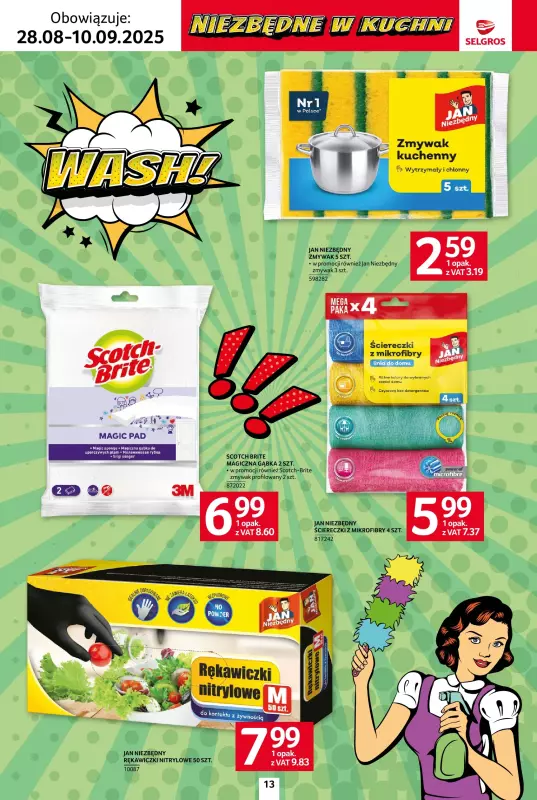 Selgros - gazetka promocyjna Katalog Sprzątanie od czwartku 28.08 do środy 10.09 - strona 13