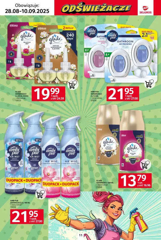 Selgros - gazetka promocyjna Katalog Sprzątanie od czwartku 28.08 do środy 10.09 - strona 11