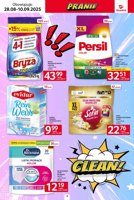 Selgros - gazetka promocyjna Katalog Sprzątanie od czwartku 28.08 do środy 10.09 - strona 2