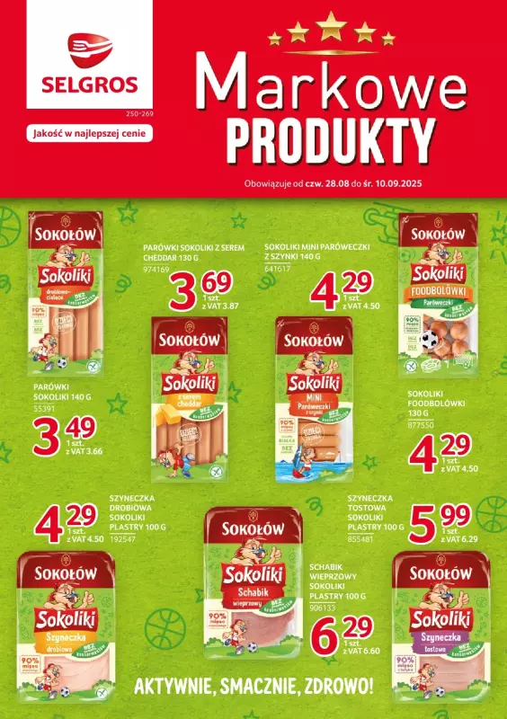 Selgros - gazetka promocyjna Katalog Markowe Produkty od czwartku 28.08 do środy 10.09