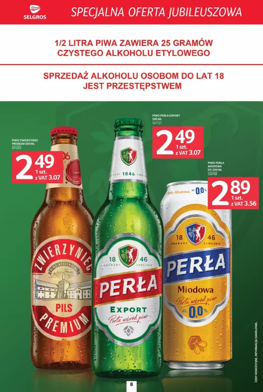 Selgros - gazetka promocyjna Specjalna Oferta Jubileuszowa od czwartku 28.08 do środy 10.09 - strona 8