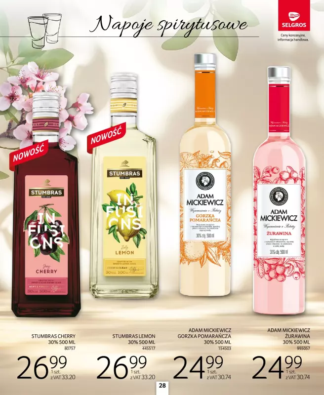 Selgros - gazetka promocyjna Katalog Alkohole Mocne od czwartku 28.08 do środy 10.09 - strona 28