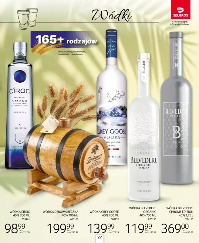 Selgros - gazetka promocyjna Katalog Alkohole Mocne od czwartku 28.08 do środy 10.09 - strona 27