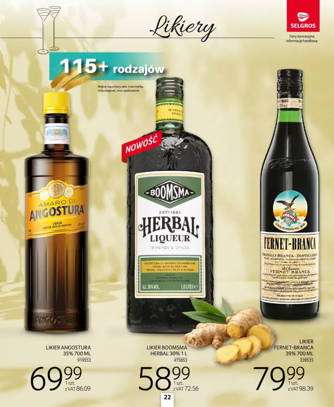 Selgros - gazetka promocyjna Katalog Alkohole Mocne od czwartku 28.08 do środy 10.09 - strona 22