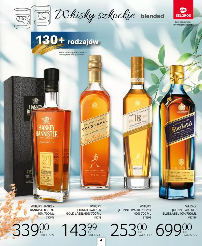 Selgros - gazetka promocyjna Katalog Alkohole Mocne od czwartku 28.08 do środy 10.09 - strona 4