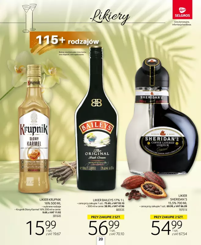 Selgros - gazetka promocyjna Katalog Alkohole Mocne od czwartku 28.08 do środy 10.09 - strona 20