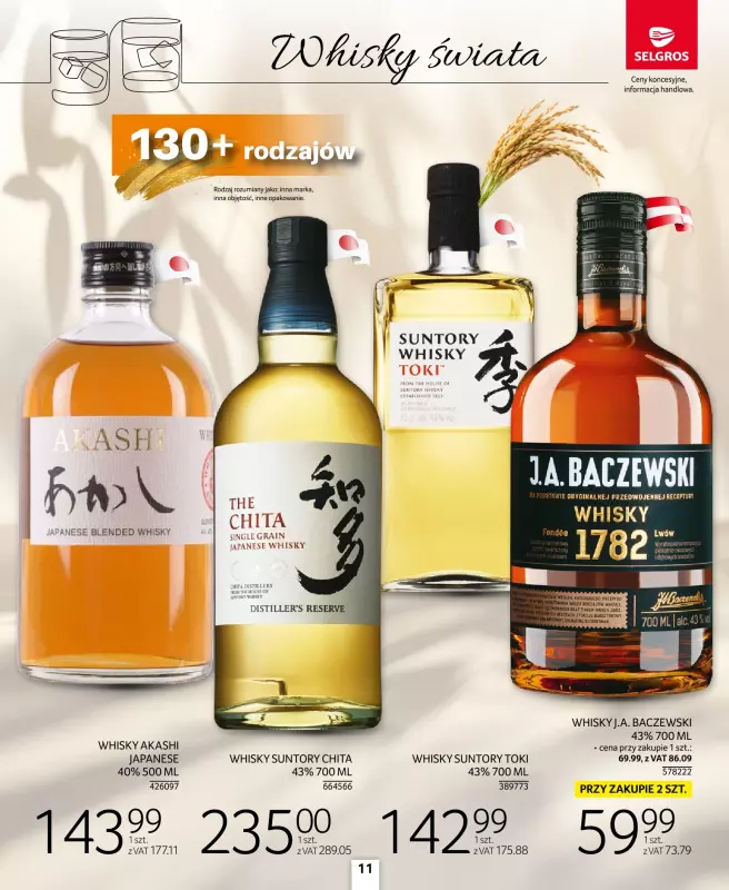 Selgros - gazetka promocyjna Katalog Alkohole Mocne od czwartku 28.08 do środy 10.09 - strona 11