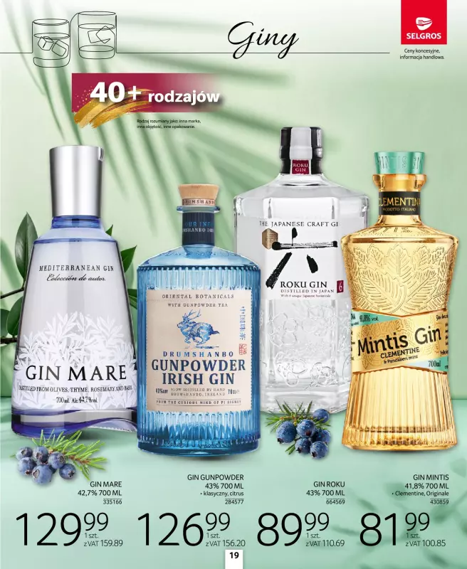 Selgros - gazetka promocyjna Katalog Alkohole Mocne od czwartku 28.08 do środy 10.09 - strona 19