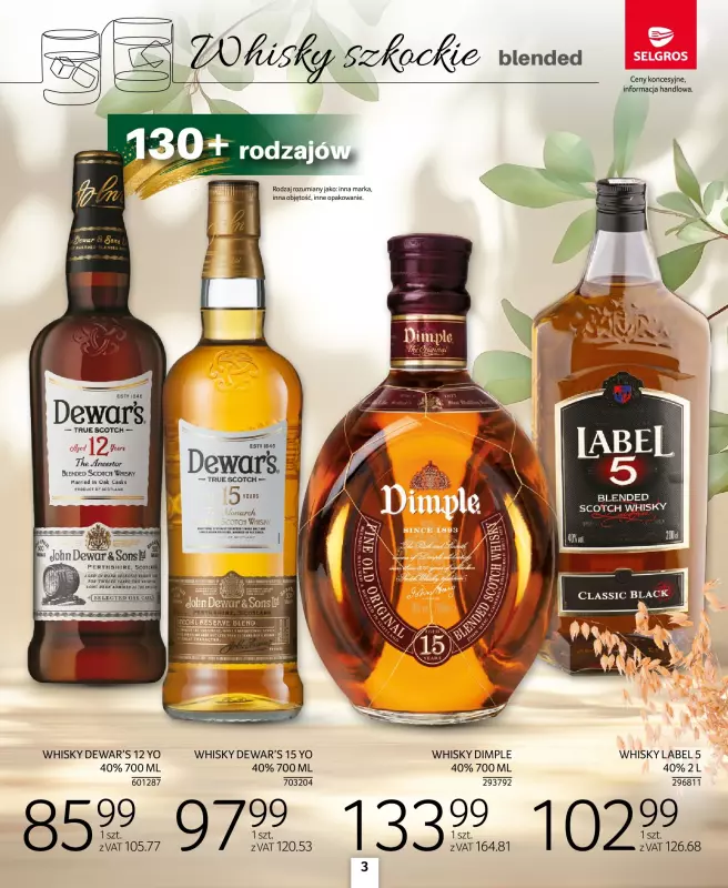 Selgros - gazetka promocyjna Katalog Alkohole Mocne od czwartku 28.08 do środy 10.09 - strona 3