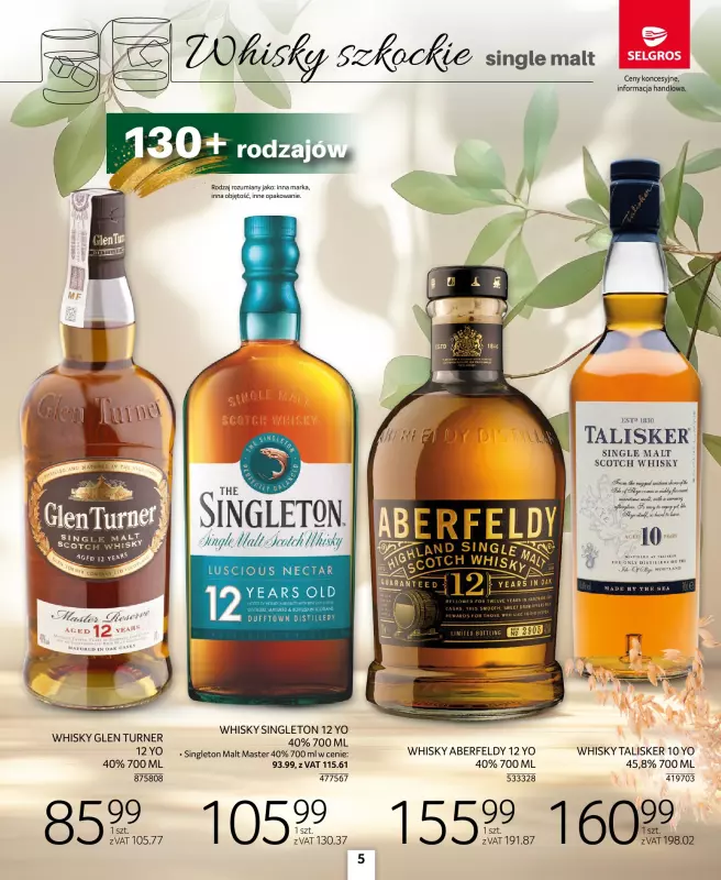 Selgros - gazetka promocyjna Katalog Alkohole Mocne od czwartku 28.08 do środy 10.09 - strona 5