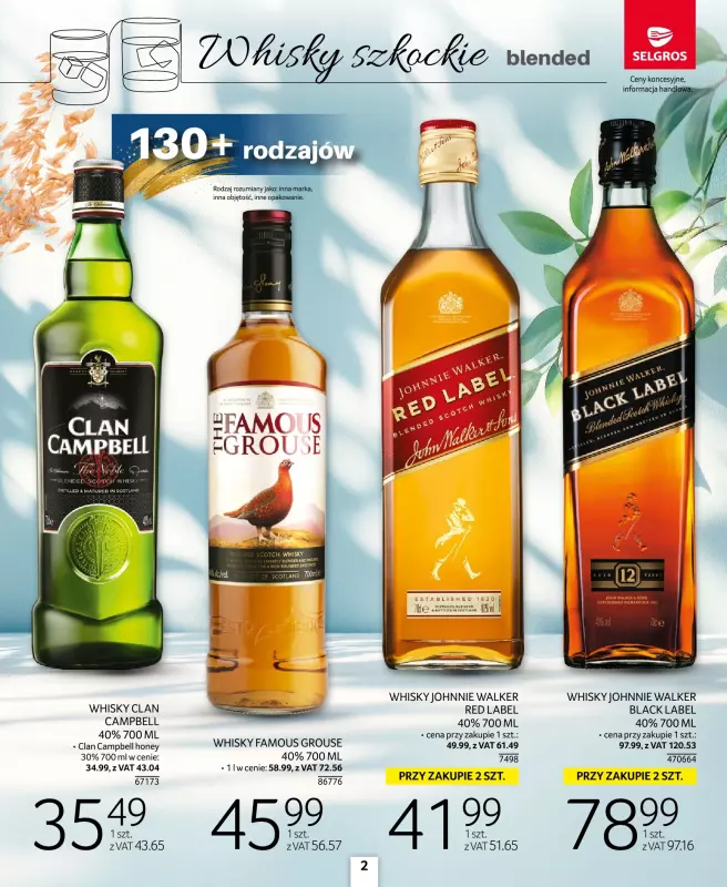 Selgros - gazetka promocyjna Katalog Alkohole Mocne od czwartku 28.08 do środy 10.09 - strona 2
