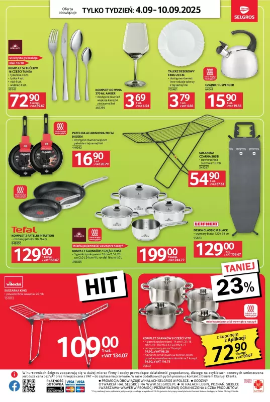 Selgros - gazetka promocyjna Jeszcze więcej super promocji! od czwartku 04.09 do środy 10.09 - strona 10