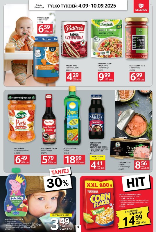 Selgros - gazetka promocyjna Jeszcze więcej super promocji! od czwartku 04.09 do środy 10.09 - strona 6