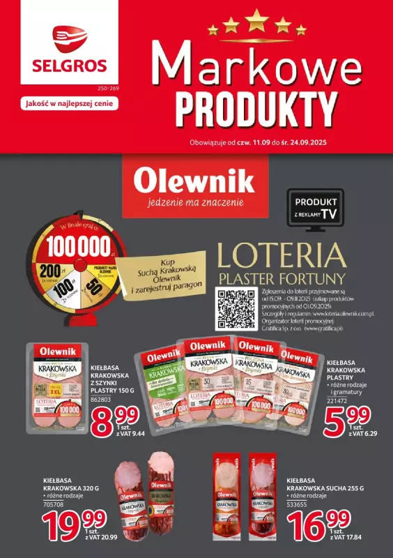 Selgros - gazetka promocyjna Katalog Markowe Produkty od czwartku 11.09 do środy 24.09