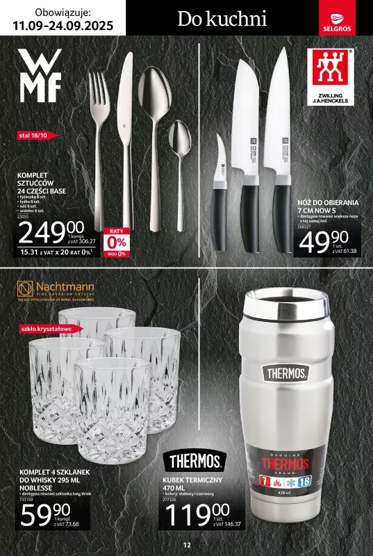 Selgros - gazetka promocyjna Katalog Premium od czwartku 11.09 do środy 24.09 - strona 12
