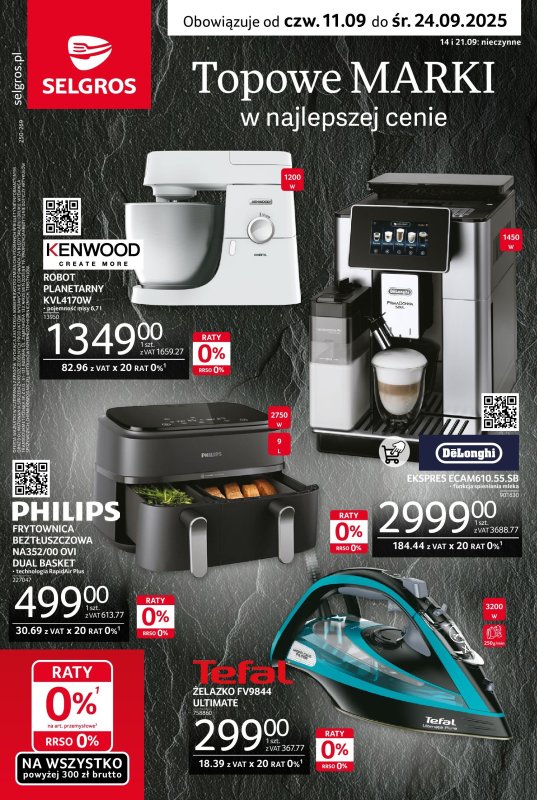 Selgros - gazetka promocyjna Katalog Premium od czwartku 11.09 do środy 24.09