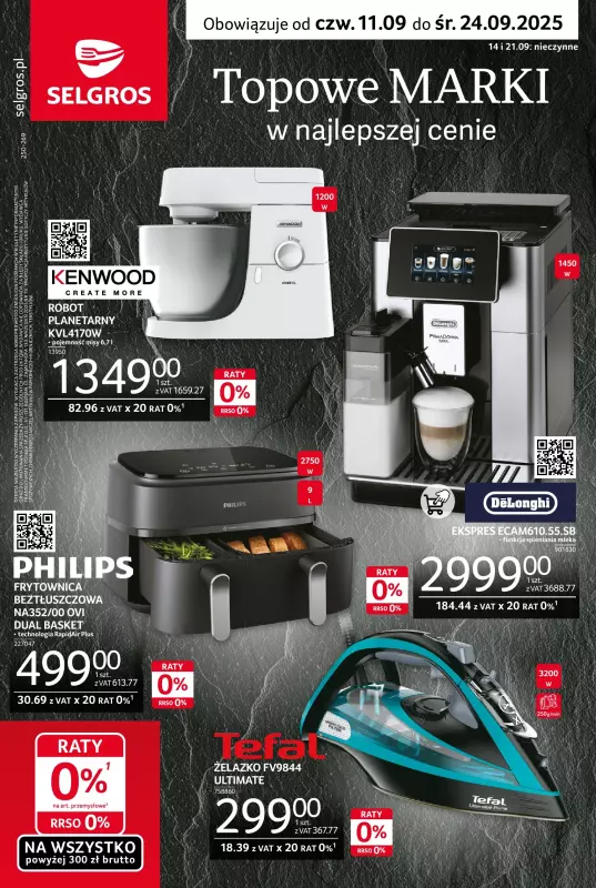 Selgros - gazetka promocyjna Katalog Premium od czwartku 11.09 do środy 24.09