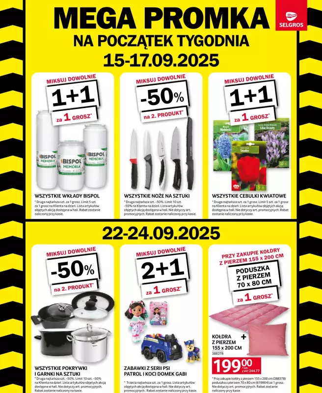 Selgros - gazetka promocyjna MEGA PROMKA od poniedziałku 15.09 do środy 24.09 - strona 2