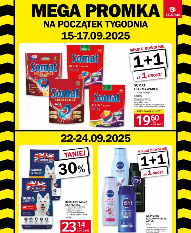 Selgros - gazetka promocyjna MEGA PROMKA od poniedziałku 15.09 do środy 24.09