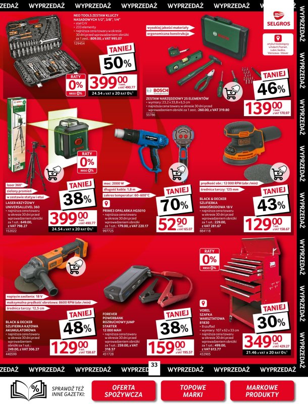 Selgros - gazetka promocyjna Oferta przemysłowa od czwartku 11.09 do środy 24.09 - strona 37