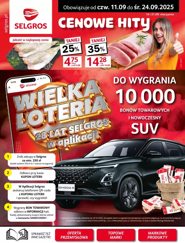 Selgros - gazetka promocyjna Oferta spożywcza od czwartku 11.09 do środy 24.09