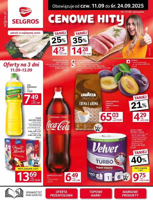 Selgros - gazetka promocyjna Oferta spożywcza od czwartku 11.09 do środy 24.09 - strona 3